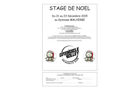 Stage de Noël 2015