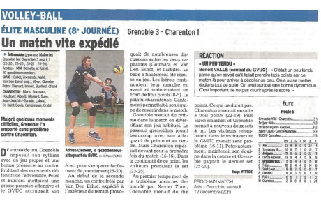 Elite M : Article Dauphiné Libéré 07/12/15