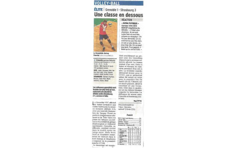 Elite M : Article Dauphiné Libéré 01/02/16