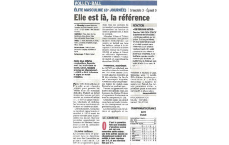 Elite M: 07/11/16: Article Le Dauphiné Libéré