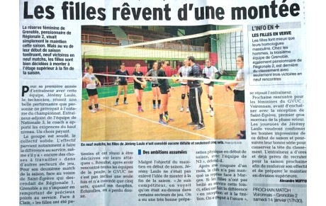 R2F: Article Dauphiné Libéré