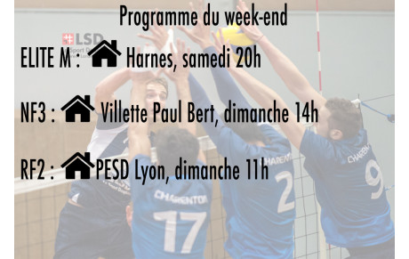 Programme du week-end du 13 et 14 Janvier